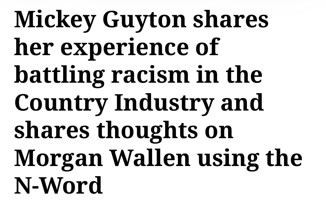 Mickey Guyton shares her experience of battling racism in the Country Industry and shares thoughts on Morgan Wallen using the N-Word